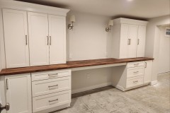 Basement renovation Built-Ins desk