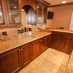 Wet bar in basement