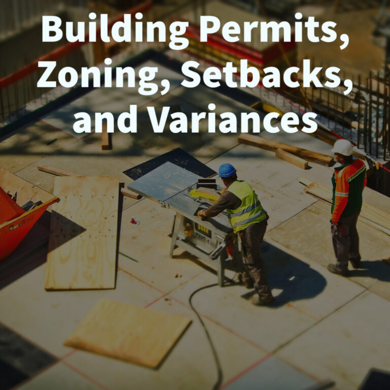 Building Permits, Zoning, Setbacks, and Variances | Almar