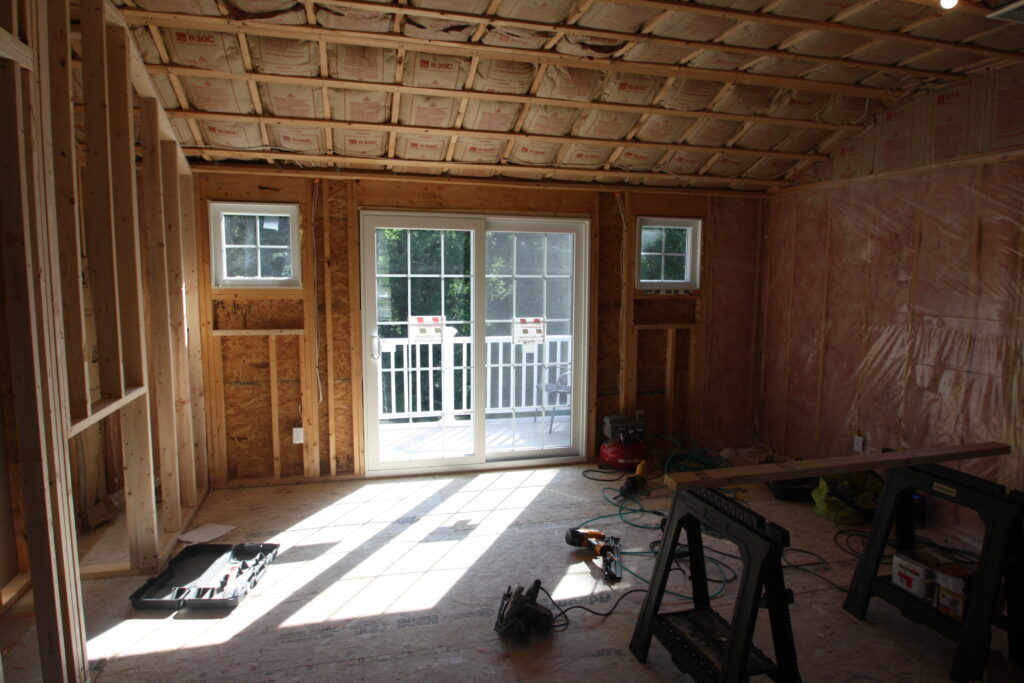 master bedroom addition framing