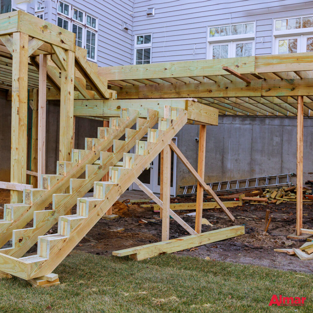 Framing a Deck and Stairs