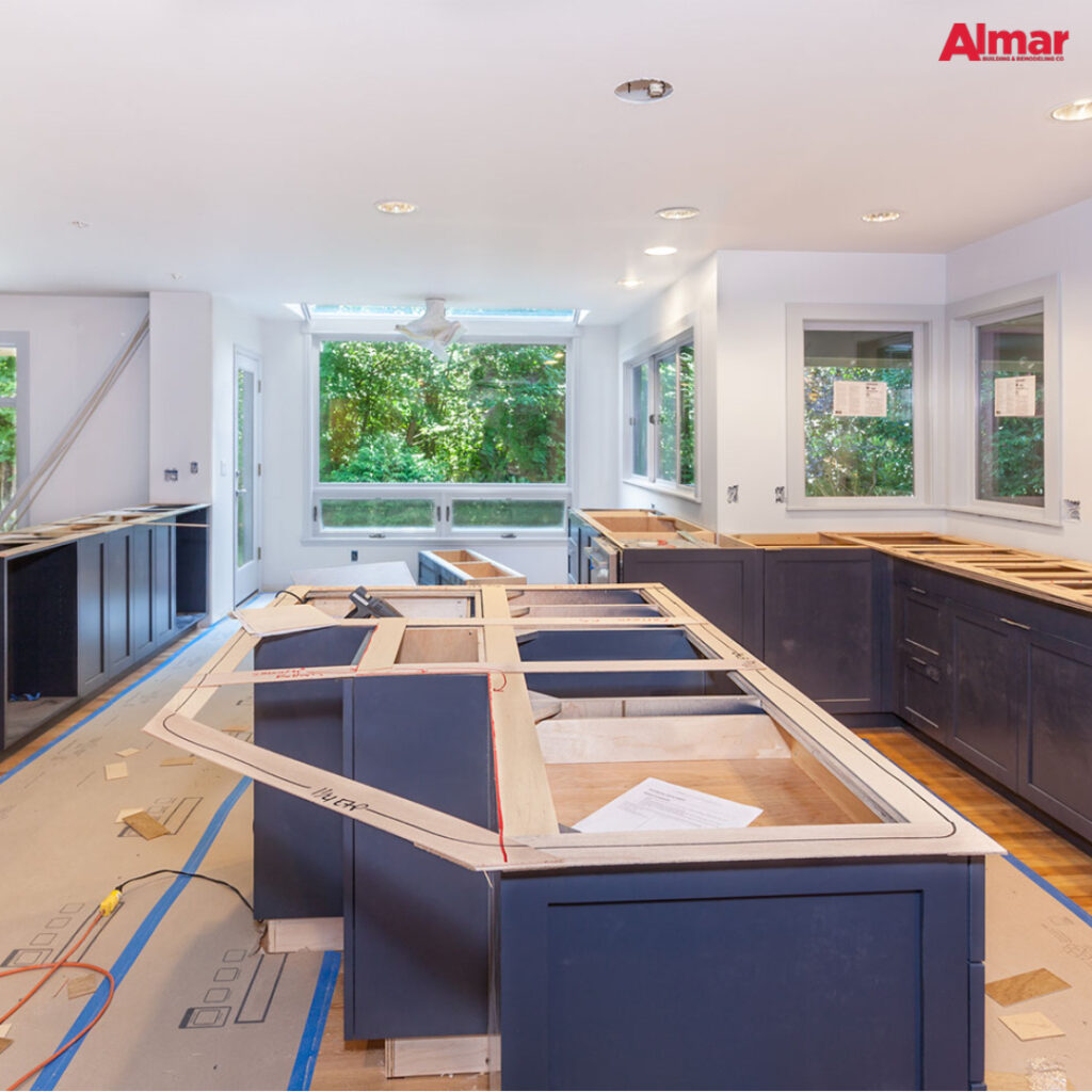 Countertop Template in Kitchen Remodel