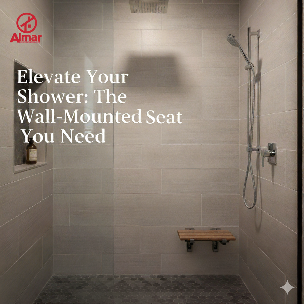 Wall-Mounted Shower Seat