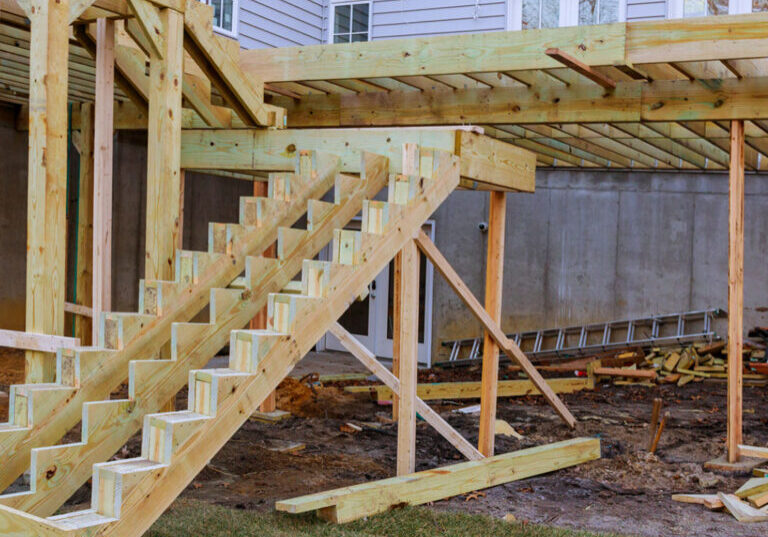 Framing a Deck and Stairs