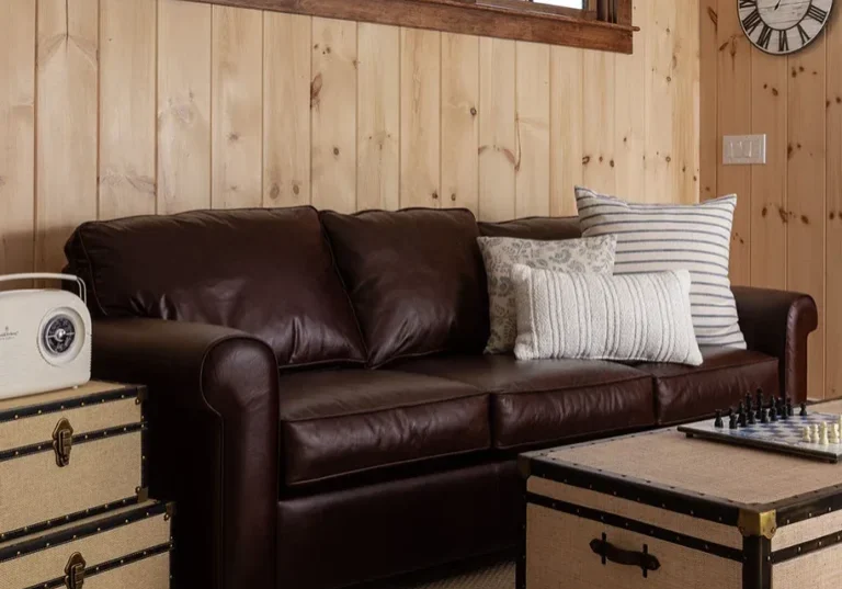 inviting seating area with Shiplap wall paneling