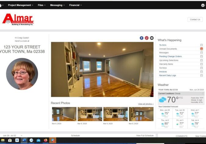 Almar Building, Buildertrend Remodeling Project Management system. Massachusetts